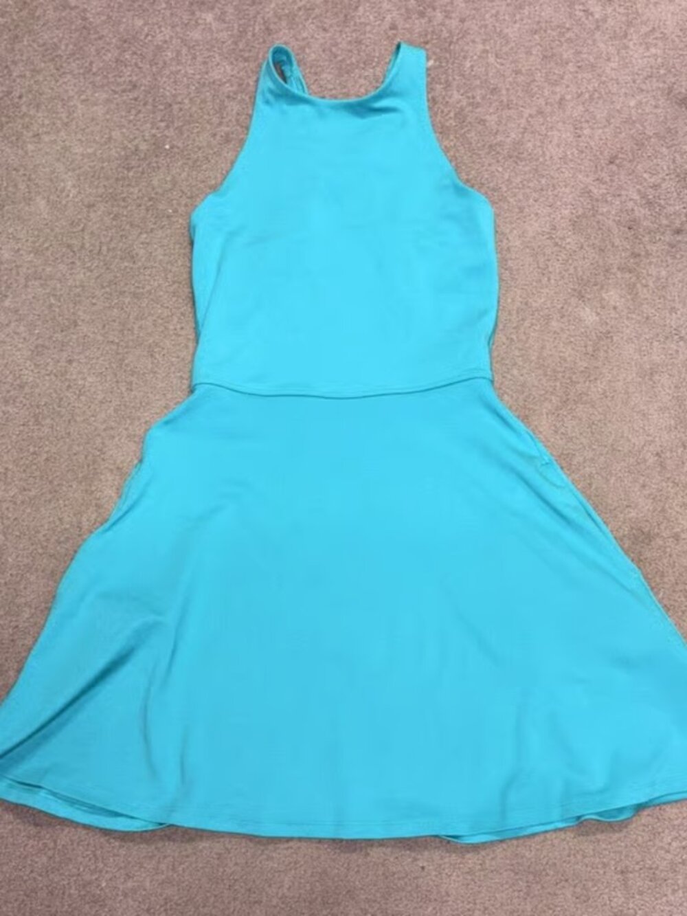 Athleta Break Point Dress Small Pacific Blue